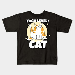 Yoga Level : CAT Kids T-Shirt